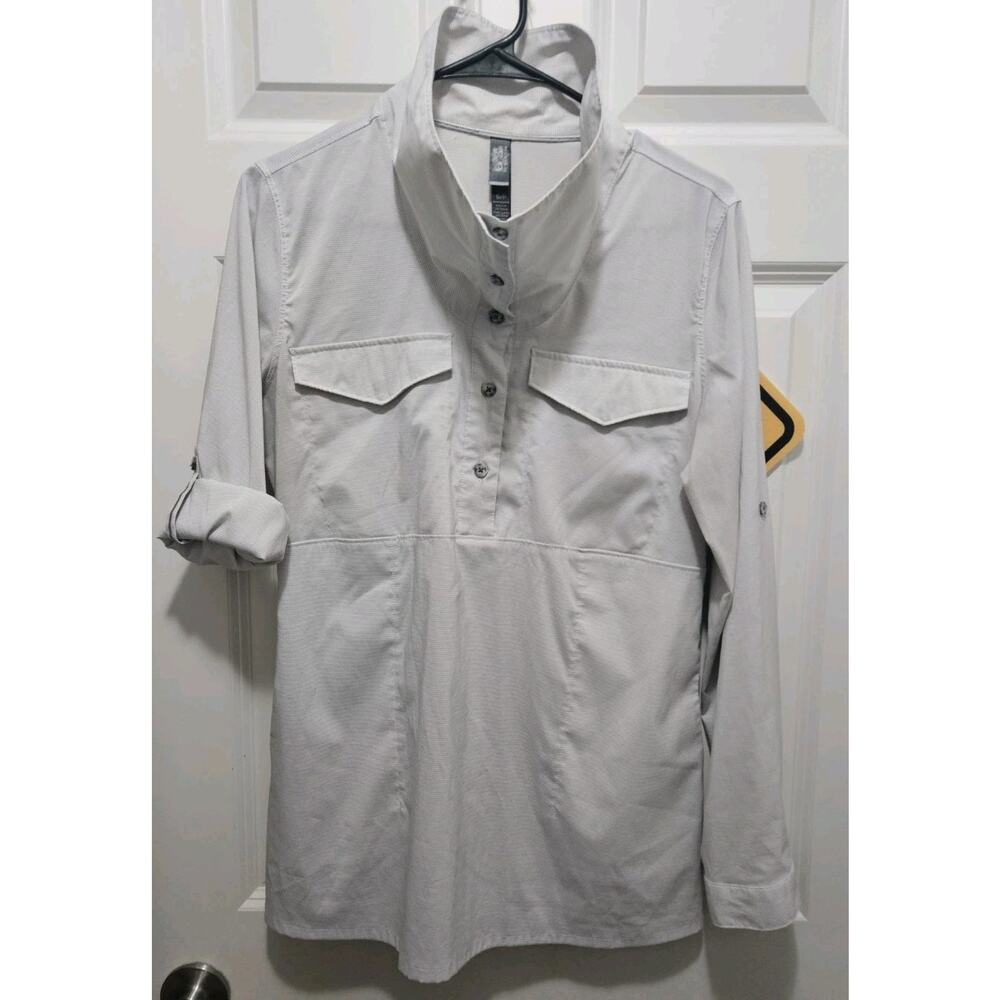 Mountain Hardwear Citypass Popover Long Sleeve Shirt Funnel Neck Collared Small
